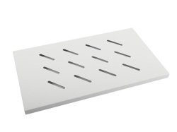 Poliță fixă 19" 1U / 486x270 mm, max. 120 kg, gri