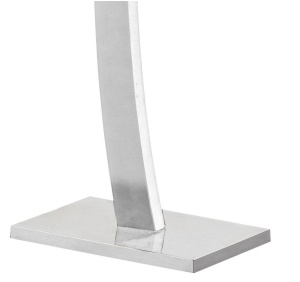 Portmantou suport haine HM WU13, lemn, baza metalica cromata, 117 cm, alb - Img 3