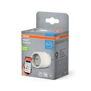 Priza inteligenta Osram SMART+ Matter over WiFi (2.4 GHz), 10A, 2300W, IP20, compatibila Amazon Alexa, Google Home, Apple Home, Samsung SmartThings si alte platforme Matter, Alba