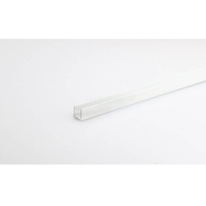 Profil U aluminiu 10x10mm 1m alb