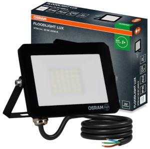 Proiector LED Osram LUX, 30W, 220-240V, 2700 lm, lumina neutra (4000K), IP65, Negru