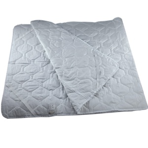 Protectie saltea bumbac cu elastic la colturi, 180x200 cm, umplutura fibre poliester, 150 g m ², lavabila la 90 C, alb