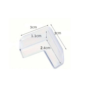 Protectie transparenta autoadeziva pentru colturile mobilei, set 6 bucati - Siguranta optima pentru copii - Img 2