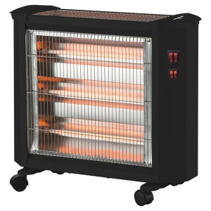 Radiator electric, 1600 W, 4 trepte incalzire, 4 rezistente, ZLN-4048, Floria, Negru