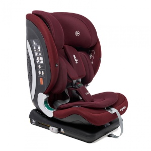 Scaun auto I-size U-Grow Goldfix Plus, isofix, 76-150 cm (9-36 kg), boxa bluetooth, rosu - Img 5