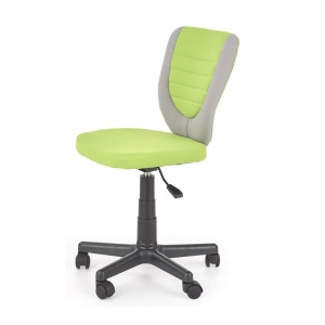 Scaun birou copii HM Toby, ergonomic, cadru polipropilena, rotativ, inaltime reglabila, 80 kg, gri verde - Img 1