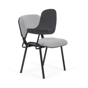 Scaun conferinta cu masuta rabatabila HRC 606, ergonomic, stofa, cadru metalic, 120 kg - Img 3