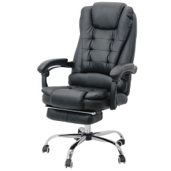 Scaun directorial ergonomic OFF 418, piele ecologica, functie recliner, suport picioare extensibil, inaltime reglabila, 120 kg - Img 2