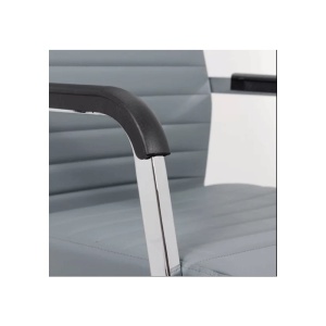 Scaun directorial OFF 319, ergonomic, piele ecologica, mecanism balans, baza cromata, 110 kg - Img 3