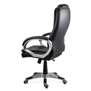 Scaun directorial OFF201S, piele ecologica, elegant, mecanism balans, 100 kg - Img 3