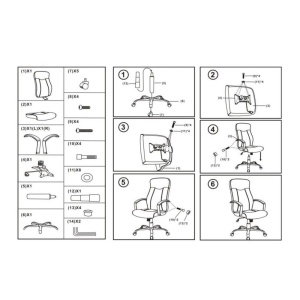 Scaun directorial SL Q052, Cadru cromat, Piele ecologica, Inaltime ajustabila, Mecanism balansare, 100 Kg, Negru - Img 3