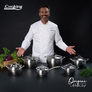 SEMIOALA INOX+CAPAC 22x11.5L, 4.3L, NICOLAI TAND, ORIGINI, COOKING BY HEINNER - Img 6