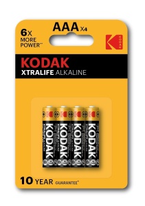 Set 4 baterii alkaline Kodak AAA LR03 1.5V – energie de durata pentru dispozitive esentiale