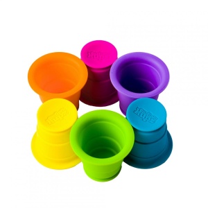 SET 6 CUPE DE SILICON COLORATE, FAT BRAIN - Img 3