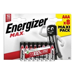 Set 8 baterii, AAA, LR03, 1.5V, Energizer Max