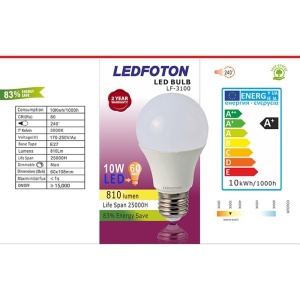 Set 8 Becuri LED 10W Lumina calda DL 3100 - Img 3