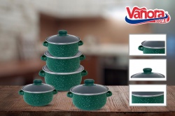 SET GATIT 10 PIESE EMAILAT , CARLA, VANORA HOME - Img 2