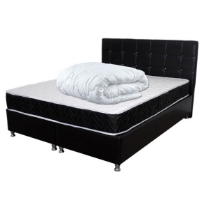 Set Saltea cu arcuri, Superortopedica Luna 140x200x20 cm, plasa de arcuri Bonell, sistem de aerisire perimetral, Saltsib plus pilota vara, microfibra, lavabila la 95 C, 180x200cm - Img 3