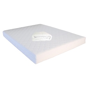Set Saltea cu spuma, Mercur Comfort Flex Plus 160x200x20cm, fermitate mediu spre tare, hipoalergenica, husa detasabila, Saltsib plus pilota microfibra vara, 180x200cm, matlasata, umplutura fibre de poliester, lavabila la 95 C