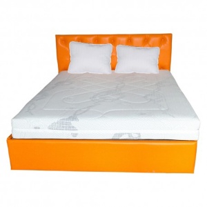 Set Saltea ortopedica, Saturn Memory Plus Comfort 140x200x20cm, cu spuma poliuretanica HR, memory foam 4 cm, husa detasabila tricot, hipoalergenica, fermitate mediu spre tare, Saltsib plus 2 perne matlasate microfibra 50x70cm, lavabile la 60 C - Img 2