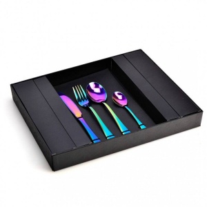 Set tacamuri din inox curcubeu 24 piese Diplomat - Img 2