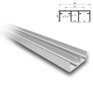 Sina aluminiu superioara dubla SKM 80 4m