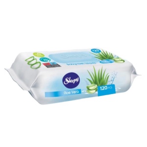 Sleepy, Servetele umede Aloe Vera, 120 bucati
