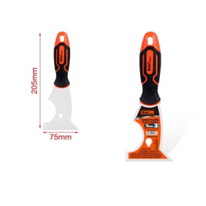 Spaclu multifunctional din inox, 75 mm, maner PVC, antiderapant, Kmt Tools