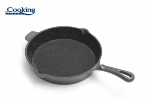TIGAIE FONTA EMAILATA 26 x 5 CM, MARBLE GREY, COOKING BY HEINNER - Img 2