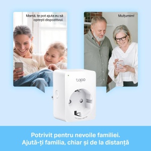 TP-Link MINI SMART WI-FI SOCKET TAPO P110(4-PACK), Protocol: IEEE 802.11b/g/n, Bluetooth 4.2 (doar pentru onboarding), 2.4 GHz, Cerințe de sistem: Android 4.4 sau o versiune mai recentă, iOS 9.0 sau o versiune mai recentă, Cerinte de alimentare: AC - Img 2