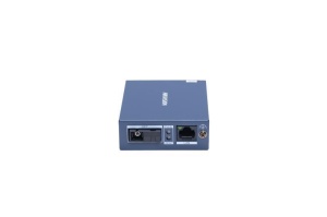 Transceiver Hikvision DS-3D501T-3, 1 x 10/100/1000 Mbps RJ45 port and 1 x 1000 Mbps SC fiber optical port, industrial-grade design with an operating temperature range of -20 °C to 60 °C, lungime unda: Tx1310 nm/Rx1550 nm, alimentare: 5VDC, 0.6A,