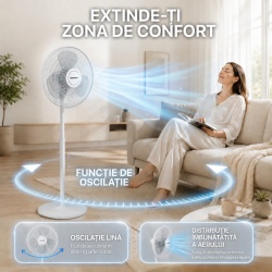 VENTILATOR CU PICIOR HEINNER HSF-M50WH - Img 8