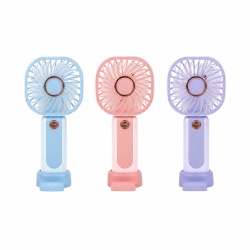 Ventilator portabil 1W, incarcare USB-C, 3 viteze, unghi reglabil, diverse culori, KMT Style