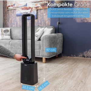 Ventilator Tower Fan negru ZLN1087 cu BLDC motor, 12 viteze si telecomanda - Img 4