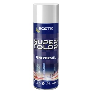Vopsea spray, alb lucios, RAL 9010, interior / exterior, 400 ml, Bostik