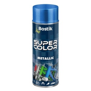 Vopsea spray, albastru metalizat, interior / exterior, 400 ml, Bostik