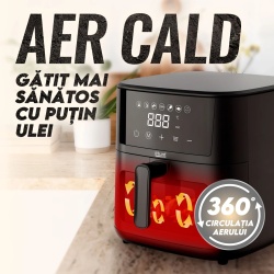 AirFryer 4.2 litri, 1200 W, 7 programe, temperatura reglabila, iHunt - Img 3