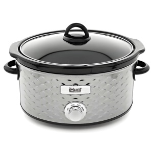 Aparat pentru gatit lent, 4.25 litri, capac sticla, Bro Slow Cooker PRO, iHunt