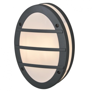 Aplica pentru exterior Ledvance ENDURA Orbick, 2xE27, max. 2x15W LED, IP65, 200x95x290 mm, aluminiu/policarbonat, forma ovala, Gri inchis - Img 1