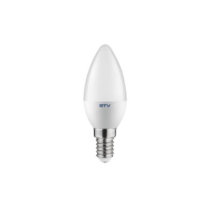 Bec LED lumanare E14 6W lumina neutra GTV