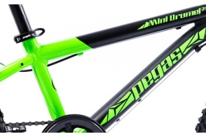 BICICLETA PEGAS MINI DRUMET 20'' NEGRU VERDE - Img 5