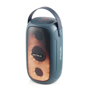 Boxa portabila Serioux PartyBoom, putere RMS: 55W, raport S/N >70dB, T.H.D.: <0.3%, frecventa : 40Hz~20KHz, baterie: 7.4V 3600Mah , functie TWS, functie Extra Bass, 8 moduri de iluminare RGB , IPX5 Waterproof/Bluetooth/USB/TF card/AUX - Img 15