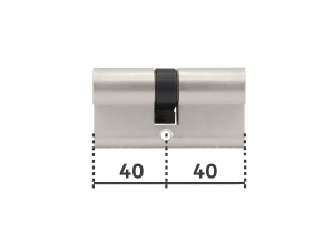 Butuc usa 40 x 40 mm, cilindru de siguranta, nichel satinat, Yale - Img 2
