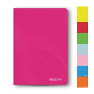 Caiet Dictando, 60 file, studentesc, coperta plastic, diverse culori