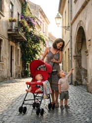 Carucior sport, pliere tip umbrela, rosu, U-Grow - Img 2