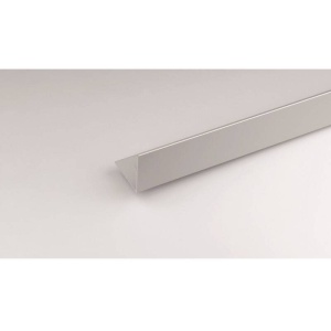 Cornier aluminiu cu dublu adeziv 11x11mm 1m aluminiu mat