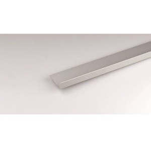 Cornier aluminiu cu dublu adeziv 40x17mm 1m aluminiu mat