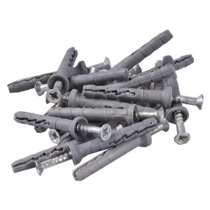 Dibluri cu holzsurub 6 x 40 mm, prin bataie, set 7 bucati, Bossram