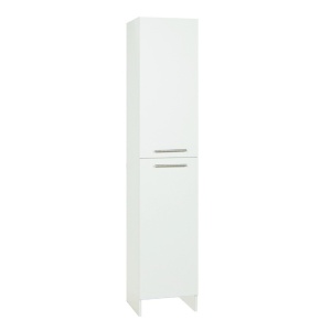 Dulap baie tip coloana GN0171, Pal Melaminat, 2 usi, 4 rafturi, stativ, 35x31.6x170 cm