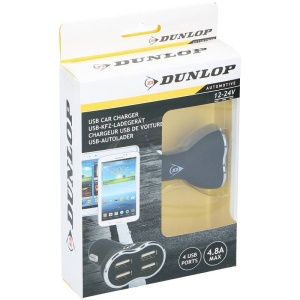 Incarcator Auto Dunlop cu 4 Iesiri USB - Rapid si sigur - Img 3
